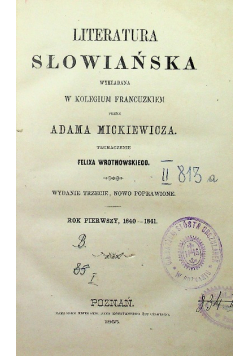 Literatura słowiańska 1865 r.