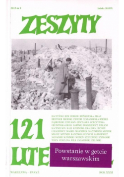 Zeszyty literackie 121 1/2013