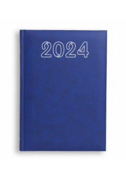 Terminarz 2024 A5 dzienny Standard - granatowy