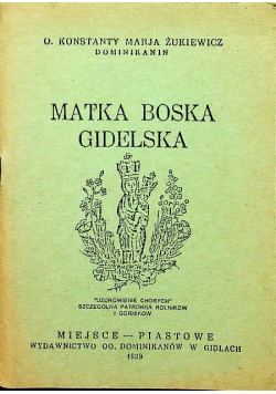 Matka Boska Gidelska reprint z 1929 r