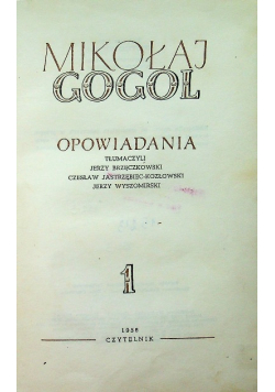 Gogol Opowiadania 1