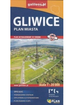 Plan miasta - Gliwice 1:20 000