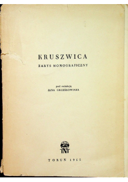 Kruszwica Zarys monograficzny