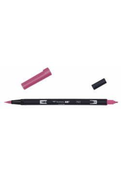 Flamaster dwustronny akwarelowy hot pink (6szt)
