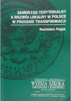 Samorząd terytorialnych a rozwój lokalny w Polsce w procesie transformacji