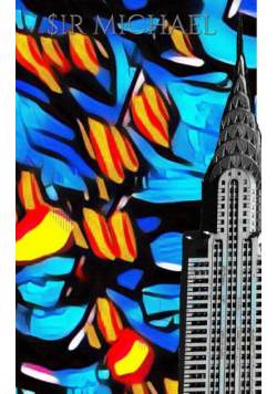 Iconic Chrysler Building New York City Sir Michael Huhn  pop art Drawing Journal