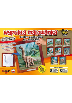 Wypukła malowanka - Dinozaury Zestaw 8 wzorów