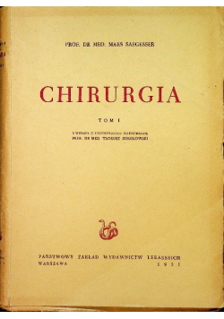 Chirurgia tom 1
