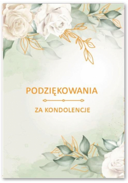 Karnet Podziękowania za kondolencje