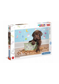 Puzzle 180 Super kolor Lovely puppy