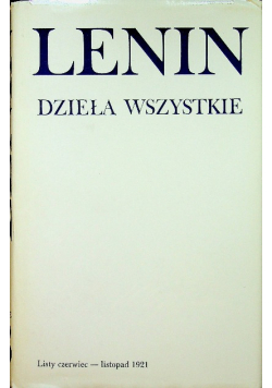 Lenin Dzieła wszystkie Tom 53