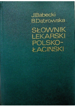 Słownik lekarski polsko łaciński