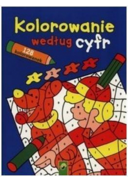Kolorowanie według cyfr. Niebieska