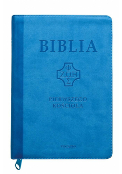 Biblia pierwszego Kościoła błękitna z paginatorami