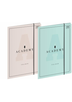 Teczka z gunką A4+ Academy Pastel (10szt)