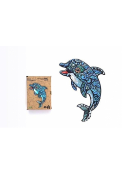 Puzzle drewniane eko 147 Delfin A3