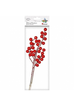 Gałązki jarzębiny 85x320mm czerwone 2szt