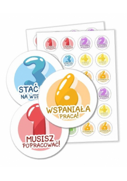 Naklejki motywacyjne - Oceny 48szt