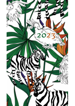 Kalendarz 2023 A6 tygodniowy soft zebry