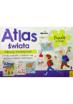 Atlas Świata Plakat z mapą Puzzle