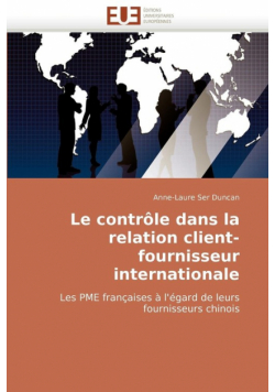 Le contrôle dans la relation client-fournisseur internationale