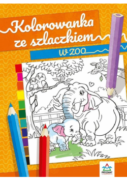 Kolorowanka ze szlaczkiem. W ZOO