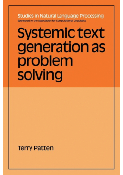 Systemic Text Generation as Problem Solving