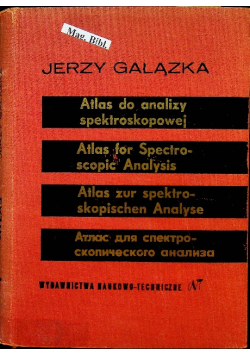 Atlas do analizy spektroskopowej