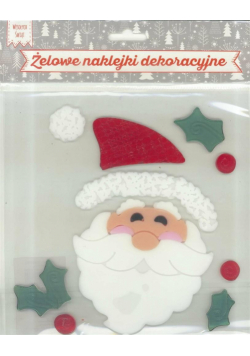 Żelowe naklejki dekoracyjne - BN Mikołaj 2