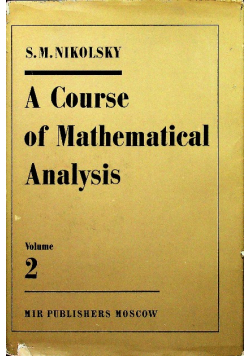 A Course of Mathematical Analysis vol 2