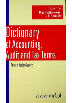 Dictionary od Accounting Audit and Tax Terms
