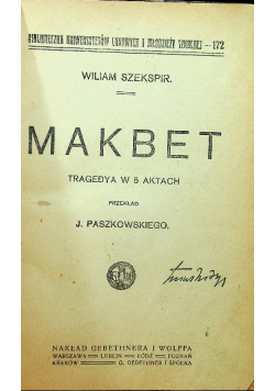 Makbet 1919 r
