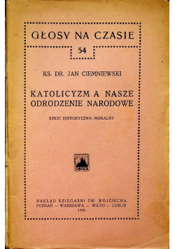 Katolicyzm a nasze odrodzenie narodowe 1925 r.