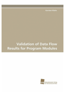 Validation of Data Flow Results for Program Modules