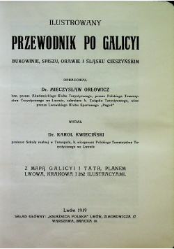 Ilustrowany przewodnik po Galicui Reprint z 1919 r