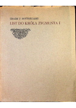 List do Króla Zygmunta I