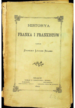 Historya Franka i frankistów 1893 r.