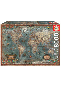 Puzzle 8000 Mapa historyczna świata G3