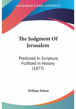 The Judgment Of Jerusalem