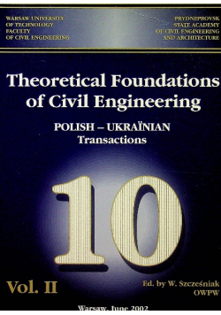 Theoretical foundations of civil engineering