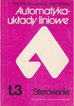 Automatyka układy liniowe Tom 3 Sterowanie
