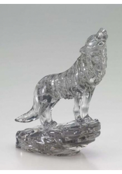 Crystal puzzle Wilk czarny