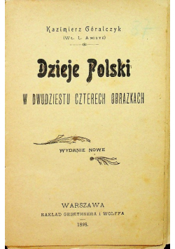 Dzieje Polski w dwudziestu czterech obrazkach 1898 r.