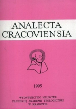 Analecta Cracoviensia 1995