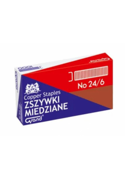 Zszywki miedziane 24/6 (1000szt*10) GRAND