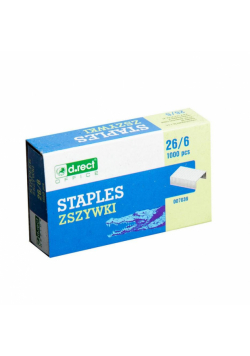 Zszywki 26/6 1000 sztuk D.RECT