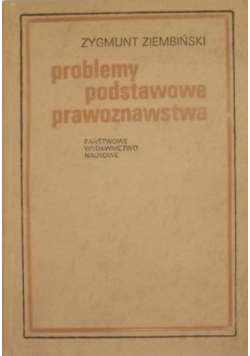 Problemy podstawowe prawoznawstwa