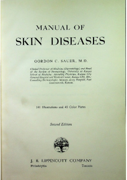 Manual of Skin Diseases