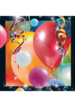 Pocztówka 3D Balony