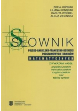 Słownik polsko - angielsko - francusko - rosyjski